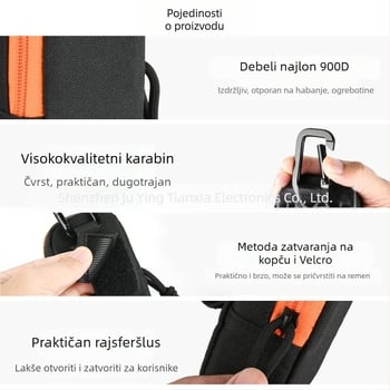 Vješena torbica za skladištenje – kubični oblik, najlon, višestruka namjena, za vanjsku upotrebu, model 808-P001-050006