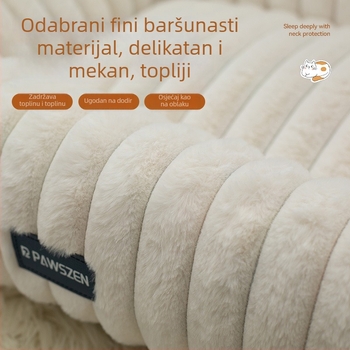 Osley mačje gnijezdo za spavanje, otporno na habanje, za sve sezone, plišani uzorak prugast