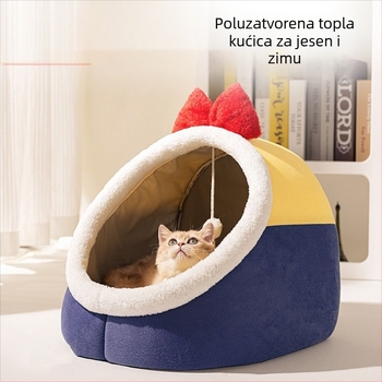 Mačje gnijezdo za sve sezone, poluotvorena sigurna spavaća niša, kućica za mačke — Materijal: PP cotton; Porijeklo: Kina; Brand: Snowball; Pogodno za: mačke; Kategorija: gnijezda za kućne ljubimce