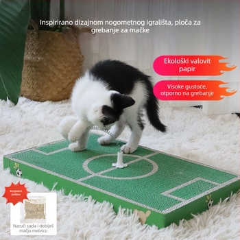 Zidna naljepnica za grebanje mačaka, valoviti papir, crtani stil, paket od 30 komada