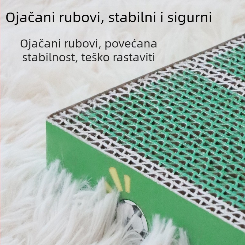 Zidna naljepnica za grebanje mačaka, valoviti papir, crtani stil, paket od 30 komada