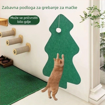 Ploča za grebanje mačaka, zidna, otporna na grebanje, s Velcro samoljepljivom trakom