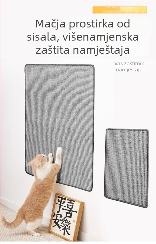 Dan pet Sisal ploča za grebanje mačaka za zid, jednostavan stil, paket od 40 komada