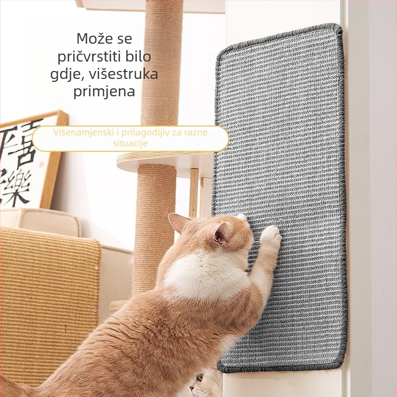 Dan pet Sisal ploča za grebanje mačaka za zid, jednostavan stil, paket od 40 komada