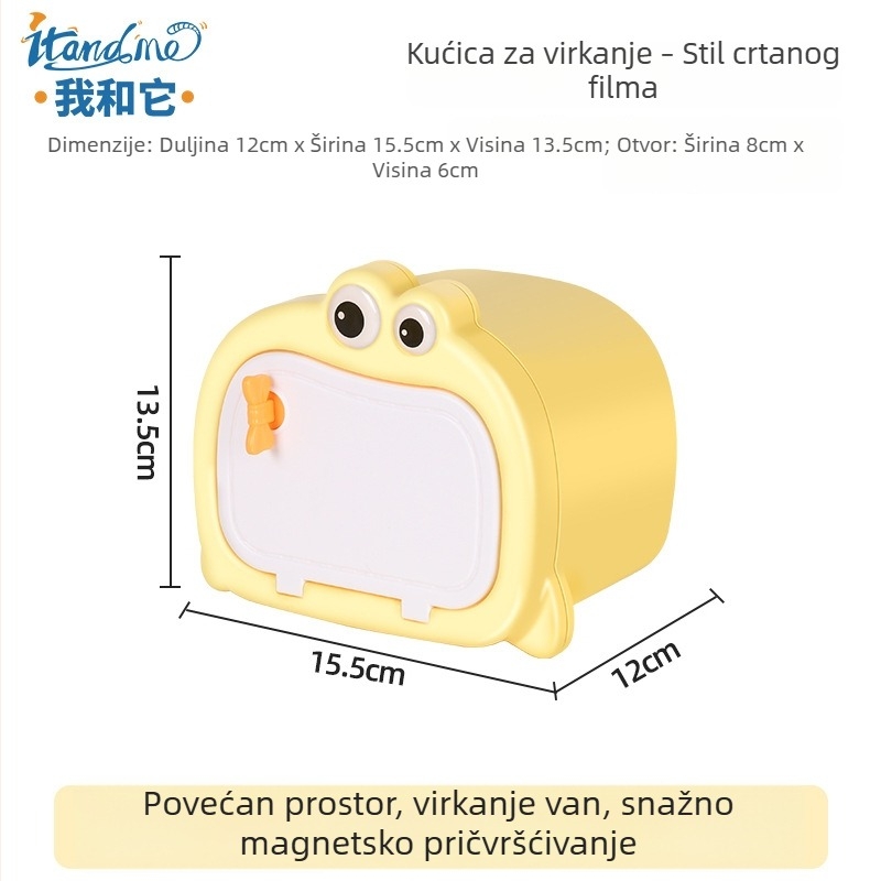 Unutarnje gnijezdo za hamstera s kvadratnim oblikom, otklonjiva konstrukcija, materijal ABS+PP