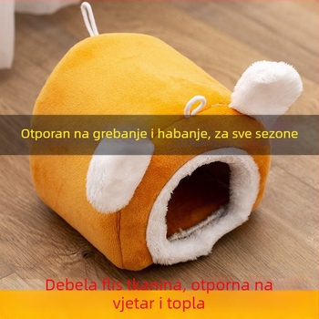 Hamster gnijezdo s debelim velurom unutar, zimna toplina od flanel i PP pamuka