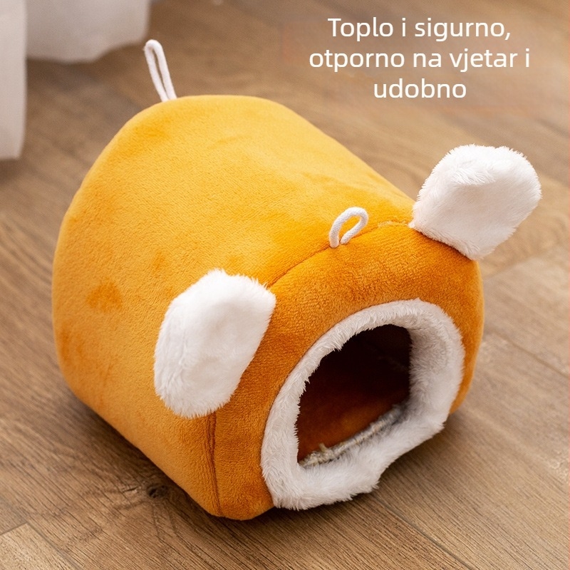 Hamster gnijezdo s debelim velurom unutar, zimna toplina od flanel i PP pamuka