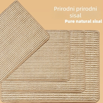 Grebalica za mačke od sisala, jednostavan stil