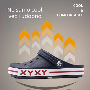 Carosky muške EVA sandale s Baotou Toe – EVA gornji dio, EVA đon, 4 cm peta, prozračne, ugravirano, ljeto