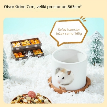Keramičko gnijezdo za hamster, marka Yee, pogodno za sve sezone (Materijal: keramika; Marka: Yee; Sezone: sve; Namijenjeno: hamster)