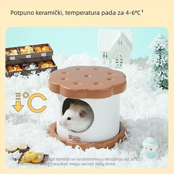 Keramičko gnijezdo za hamster, marka Yee, pogodno za sve sezone (Materijal: keramika; Marka: Yee; Sezone: sve; Namijenjeno: hamster)