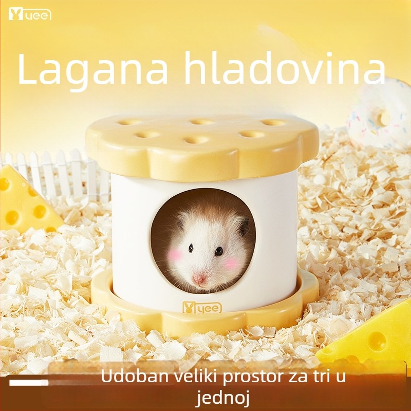Keramičko gnijezdo za hamster, marka Yee, pogodno za sve sezone (Materijal: keramika; Marka: Yee; Sezone: sve; Namijenjeno: hamster)