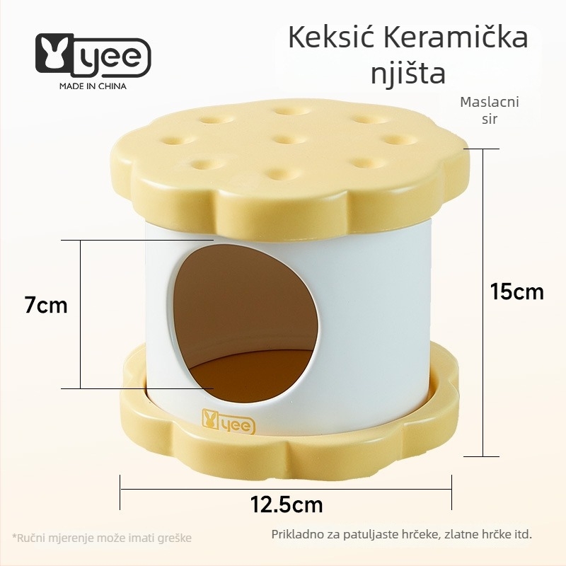 Keramičko gnijezdo za hamster, marka Yee, pogodno za sve sezone (Materijal: keramika; Marka: Yee; Sezone: sve; Namijenjeno: hamster)