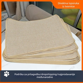 Pločica za grebanje mačaka od sisala, protuklizna, jednostavan stil, model 00250721