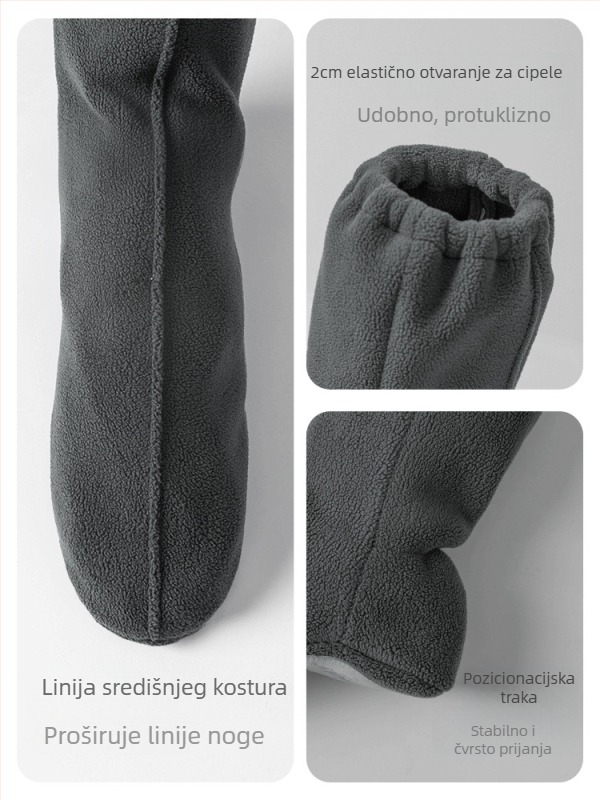 Baletne plesne cipele – unisex, PU đon, fleece podstava, pogodne za zimu, proljeće i jesen