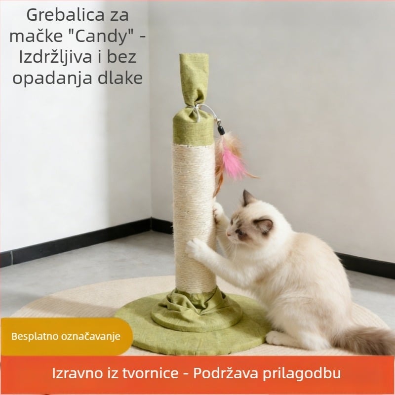Penjački okvir za mačke sa grebalicom, materijal sisal, brend Shengze, model MH65, pogodno za velike mačke.