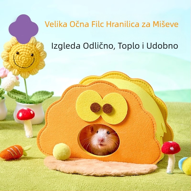 Filc gnijezdo za hamster — sklonište za male kućne ljubimce, cijelu godinu uporabe