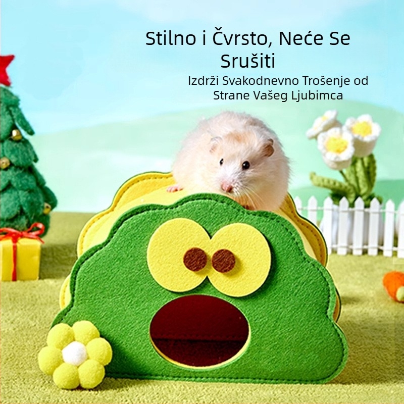 Filc gnijezdo za hamster — sklonište za male kućne ljubimce, cijelu godinu uporabe