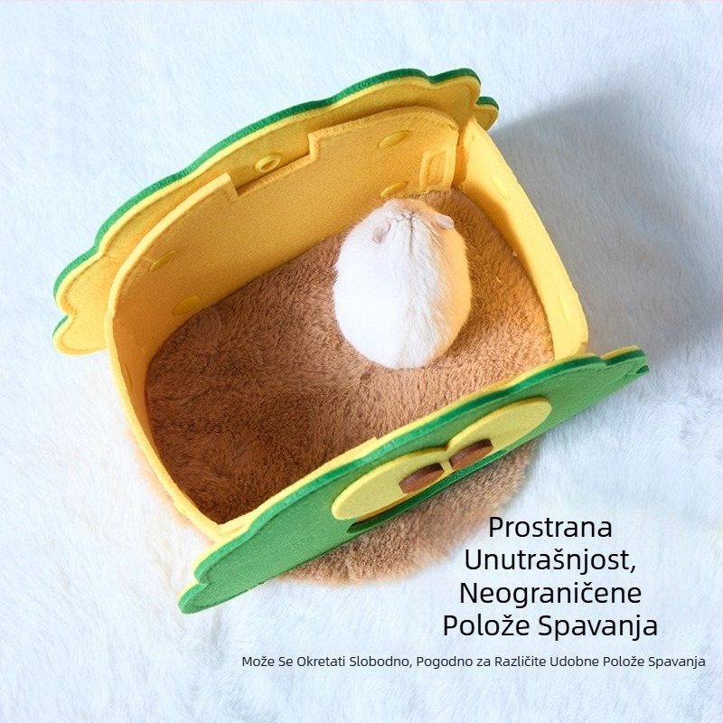 Filc gnijezdo za hamster — sklonište za male kućne ljubimce, cijelu godinu uporabe