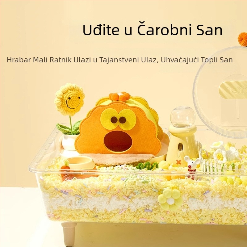 Filc gnijezdo za hamster — sklonište za male kućne ljubimce, cijelu godinu uporabe