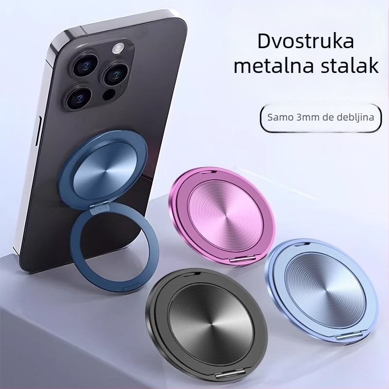 Stolni držač za telefon s 360° rotacijom, MagSafe-kompatibilnost, stražnji ljepljivi prsten držač
