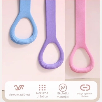 Uređaj za istezanje leđa za kućnu jogu sa silikonovim elastičnim užetom; otvorena leđa; Materijal: Drugo; Marka: Drugo