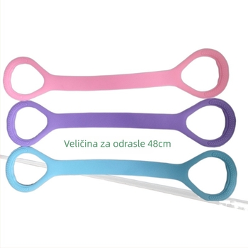 Uređaj za istezanje leđa za kućnu jogu sa silikonovim elastičnim užetom; otvorena leđa; Materijal: Drugo; Marka: Drugo