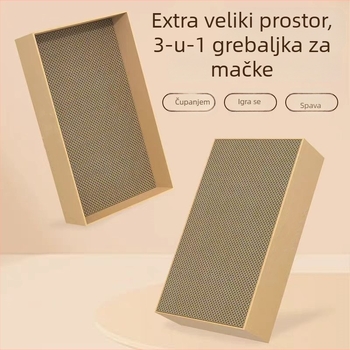 Melody ploča za grebanje mačaka od valovitog papira - minimalističkog stila, pakiranje 1 kom