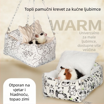 Pamukasto gnijezdo i hamak za mala kućna ljubimca — zimska toplina, podrijetlo Handan