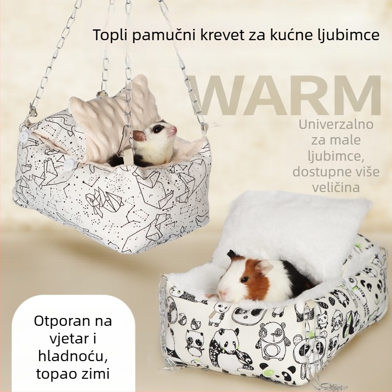 Pamukasto gnijezdo i hamak za mala kućna ljubimca — zimska toplina, podrijetlo Handan