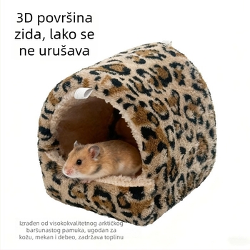 Zimsko gnijezdo za hamstere — zatvoreni topli sklonište za male kućne ljubimce, izdržljiva pamučna kućica, nordijski stil
