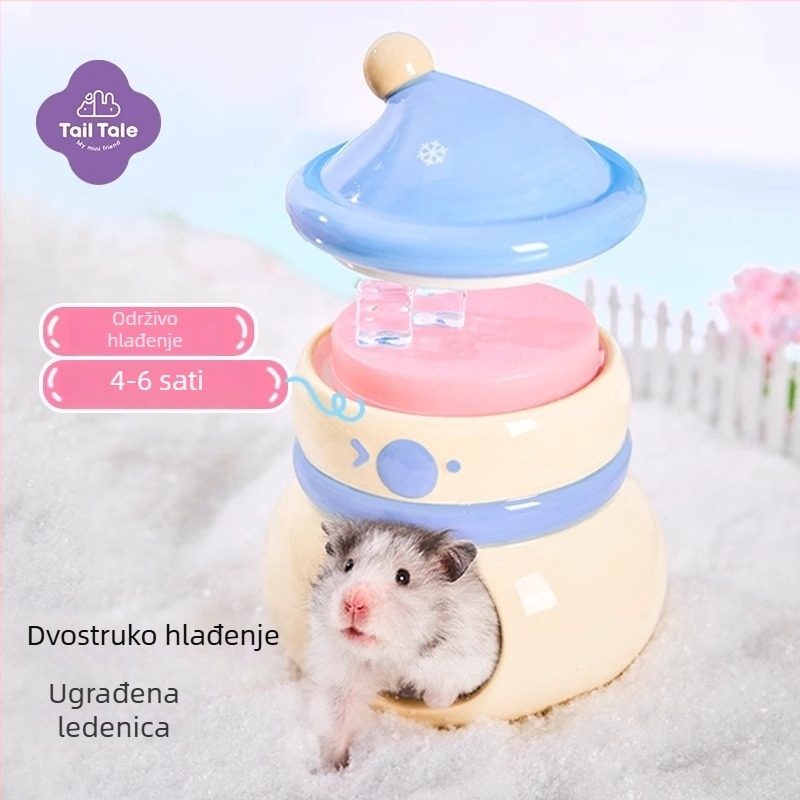 Keramičko skrovište za hrčka s motivom snješka (Materijal: keramika; Podrijetlo: Kina; Uvoz: Ne; Marka: Close to the ear; Kategorija: hrana za kućne ljubimce)