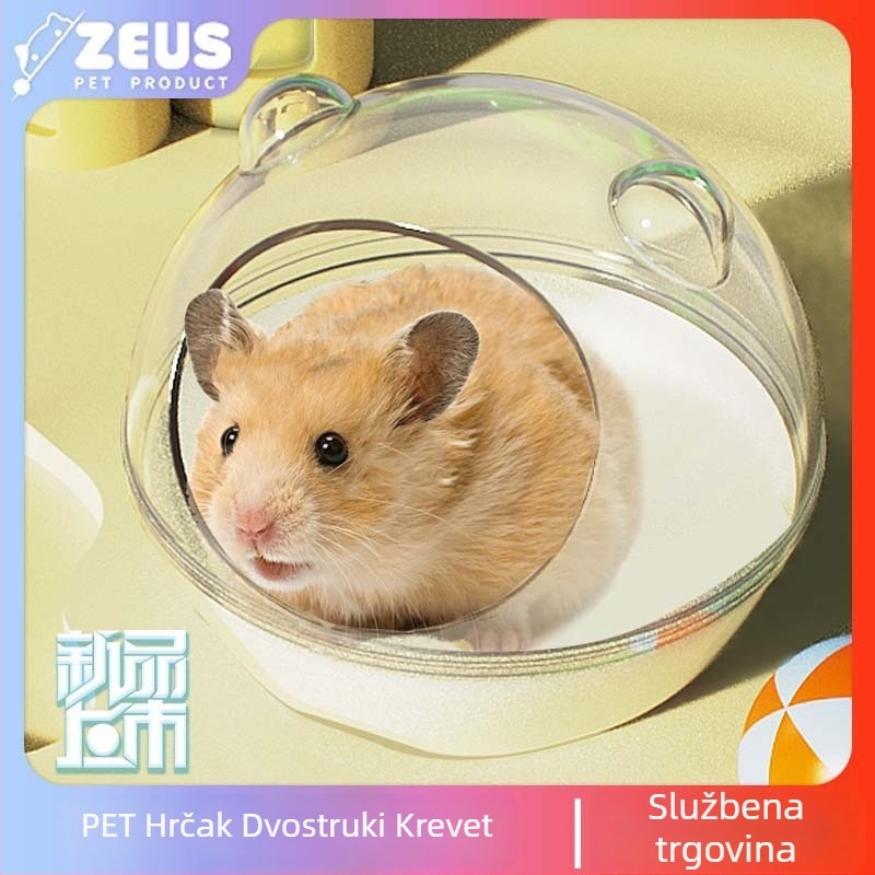 ZEUS Prozirno gnijezdo za hamstera – Dvostruka upotreba, Jednostavno za čišćenje, PET materijal