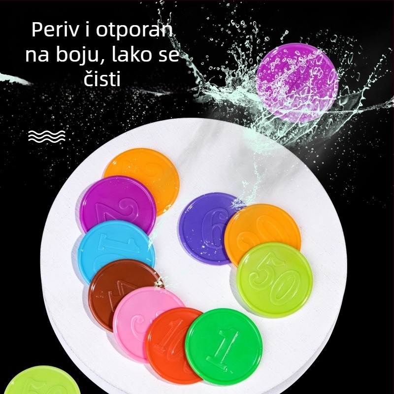 Prilagodljivi 38 mm PS žetoni za poker i Mahjong – otporni plastični novčići