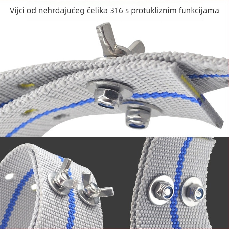 GPS ogrlica za stoku, goveda, ovce i konje — prugasti uzorak, poliester, univerzalna primjena, Add beauty