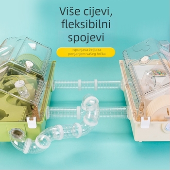 Vanjski cijevni tunel za hrčka — plastika, odvojivo, pravokutnog oblika, marka Junda