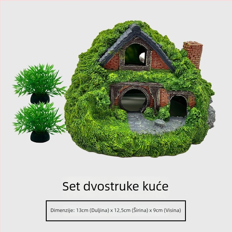 Terrarij krajolinsku ukrasnu stijenu za akvarij i sklonište za reptile (Manu, ~245 g, 50 kom./kutija, Landscaping stone)
