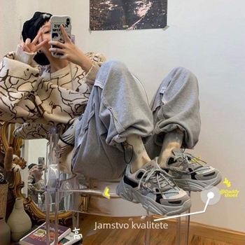 Muške tenisice u stilu dad shoes — otvoreni prsti, vezanje, gumeni potplat, prozračne, lagane