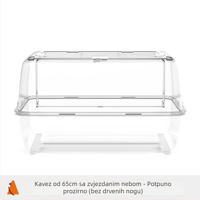 Kavez za hamster – potpuno proziran, za promatranje, plastična konstrukcija
