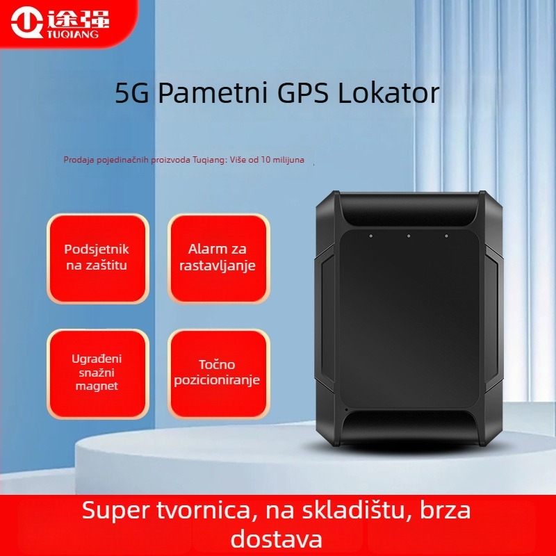 GT300LE GPS locator s preciznošću položaja 10 m, trajanje baterije 720 sati, memorija 1024 MB, Baidu map podrška, alarmni načini: vibracija, SOS, perimetar, pretjerana brzina