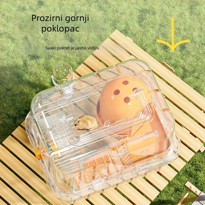 Prijenosni kavez za hrčak s ručnim nosilom, plastična konstrukcija, 23-djelna standardna oprema, Weibi marka