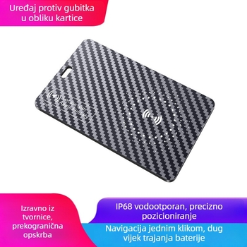 AirTag kartica protiv gubitka – tražilica za kartice i predmete s GPS-om, domet 100 m, težina 8 g, baterija 240 mAh, kompatibilan s iOS