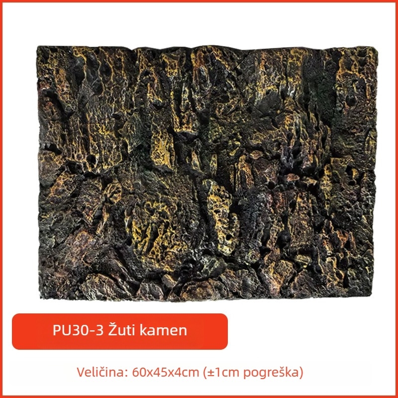 PU pozadinski panel za akvarij – 3D stijenski krajolik, dekor za akvarij Xiangran