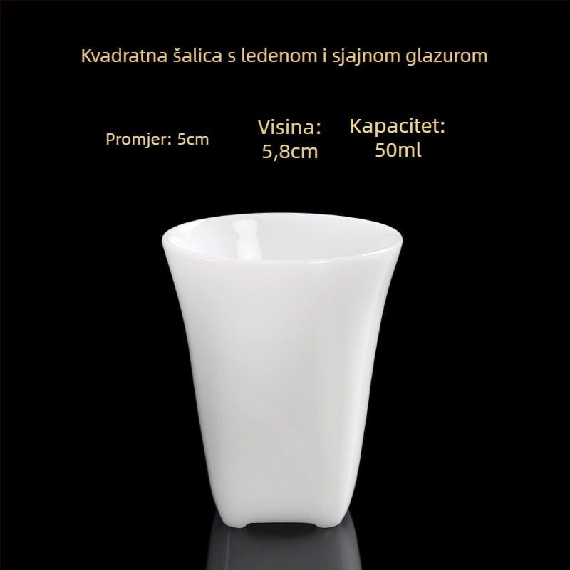 Porcelanska čajna šalice, ručna izrada, novi kineski stil, marka Carved Jade Porcelain, za osobnu uporabu