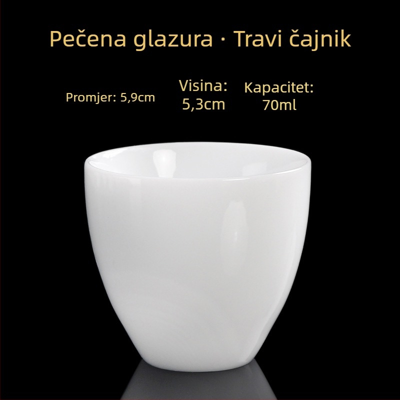 Porcelanska čajna šalice, ručna izrada, novi kineski stil, marka Carved Jade Porcelain, za osobnu uporabu