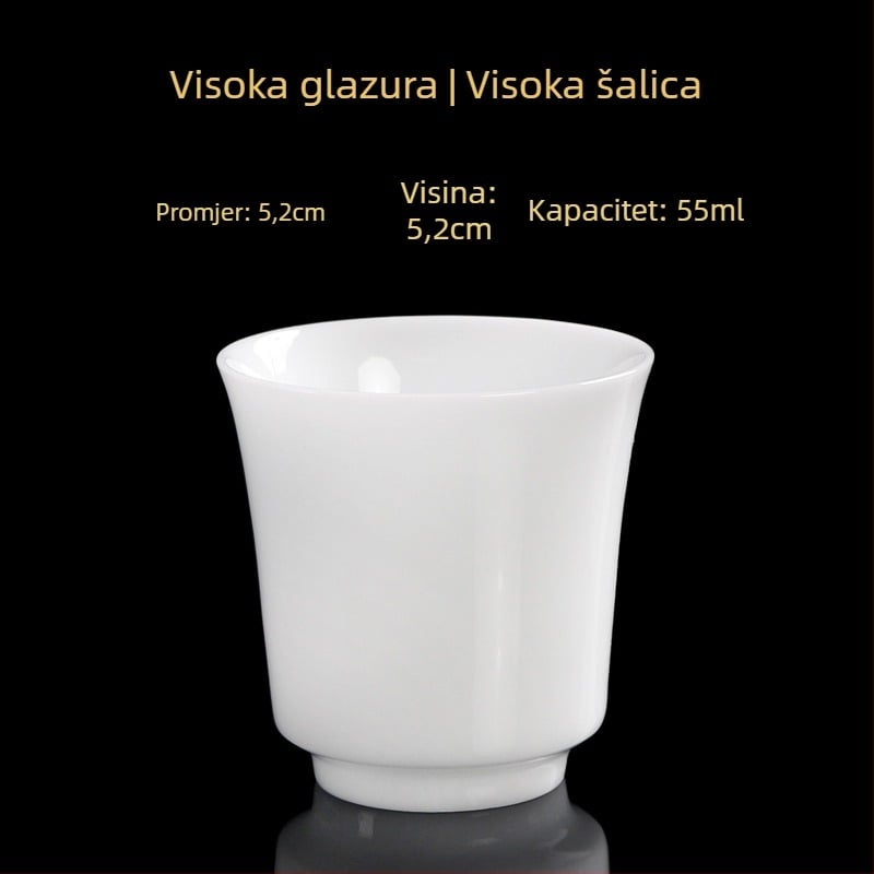 Porcelanska čajna šalice, ručna izrada, novi kineski stil, marka Carved Jade Porcelain, za osobnu uporabu