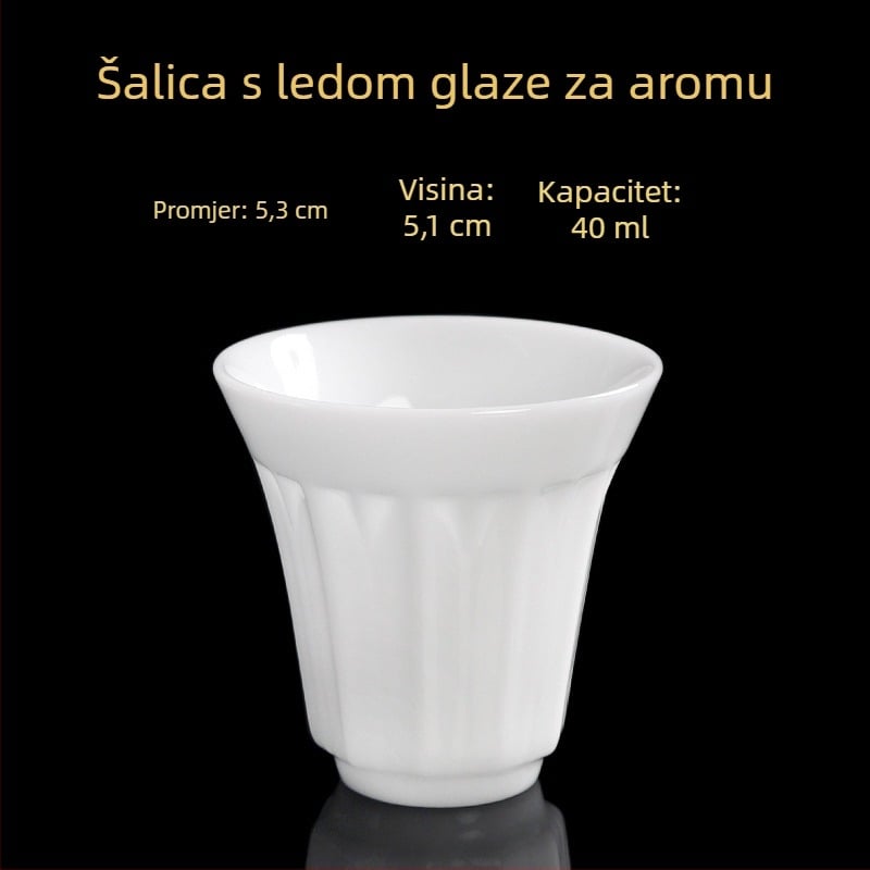 Porcelanska čajna šalice, ručna izrada, novi kineski stil, marka Carved Jade Porcelain, za osobnu uporabu
