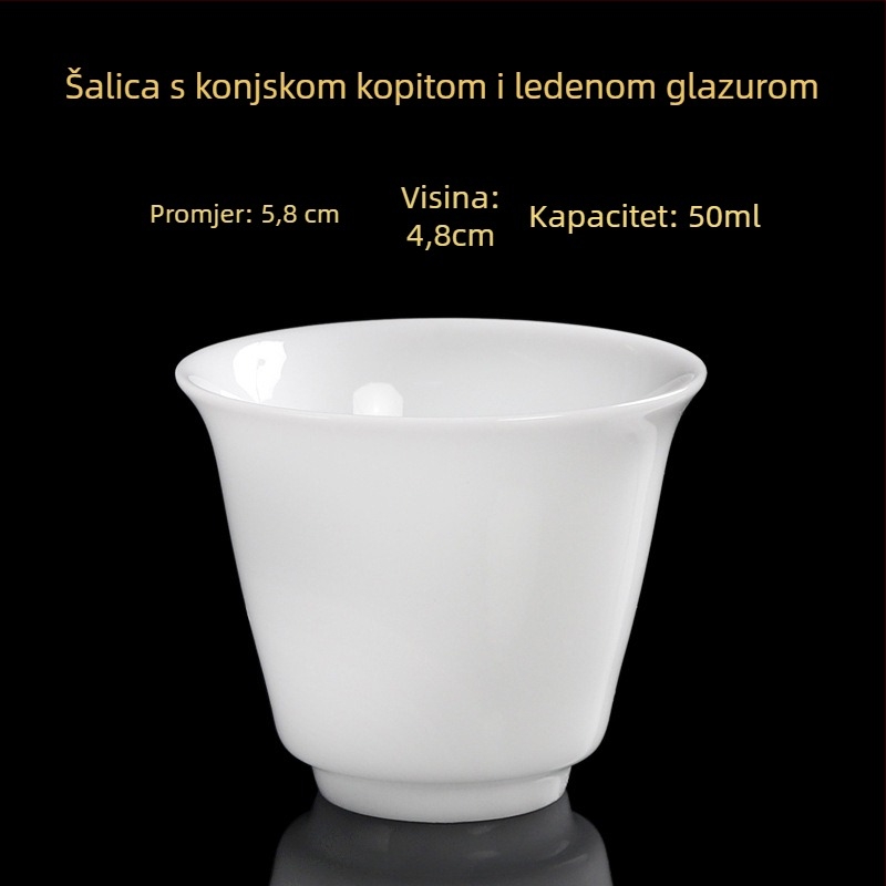 Porcelanska čajna šalice, ručna izrada, novi kineski stil, marka Carved Jade Porcelain, za osobnu uporabu