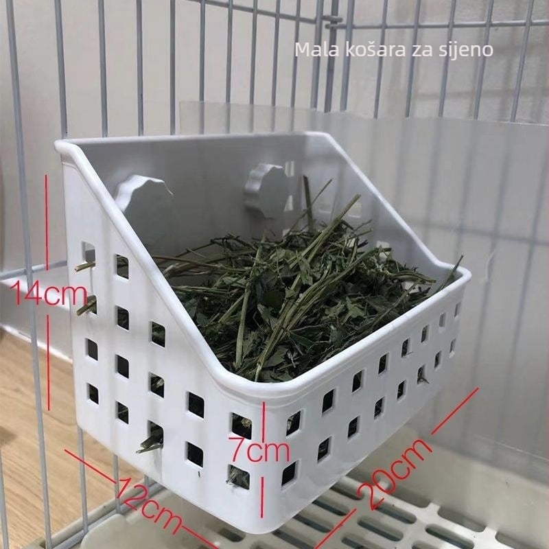 Stalak za sijeno za zečeve, s velikim kapacitetom, ugrađena kutija za sijeno za morčad