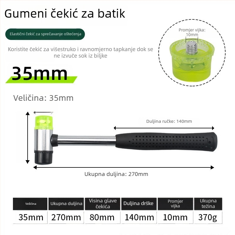 Dječji set za otiske na tkaninama: alat za otiske, model 002